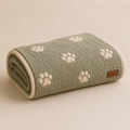 Paw Print Battaniye - Sage