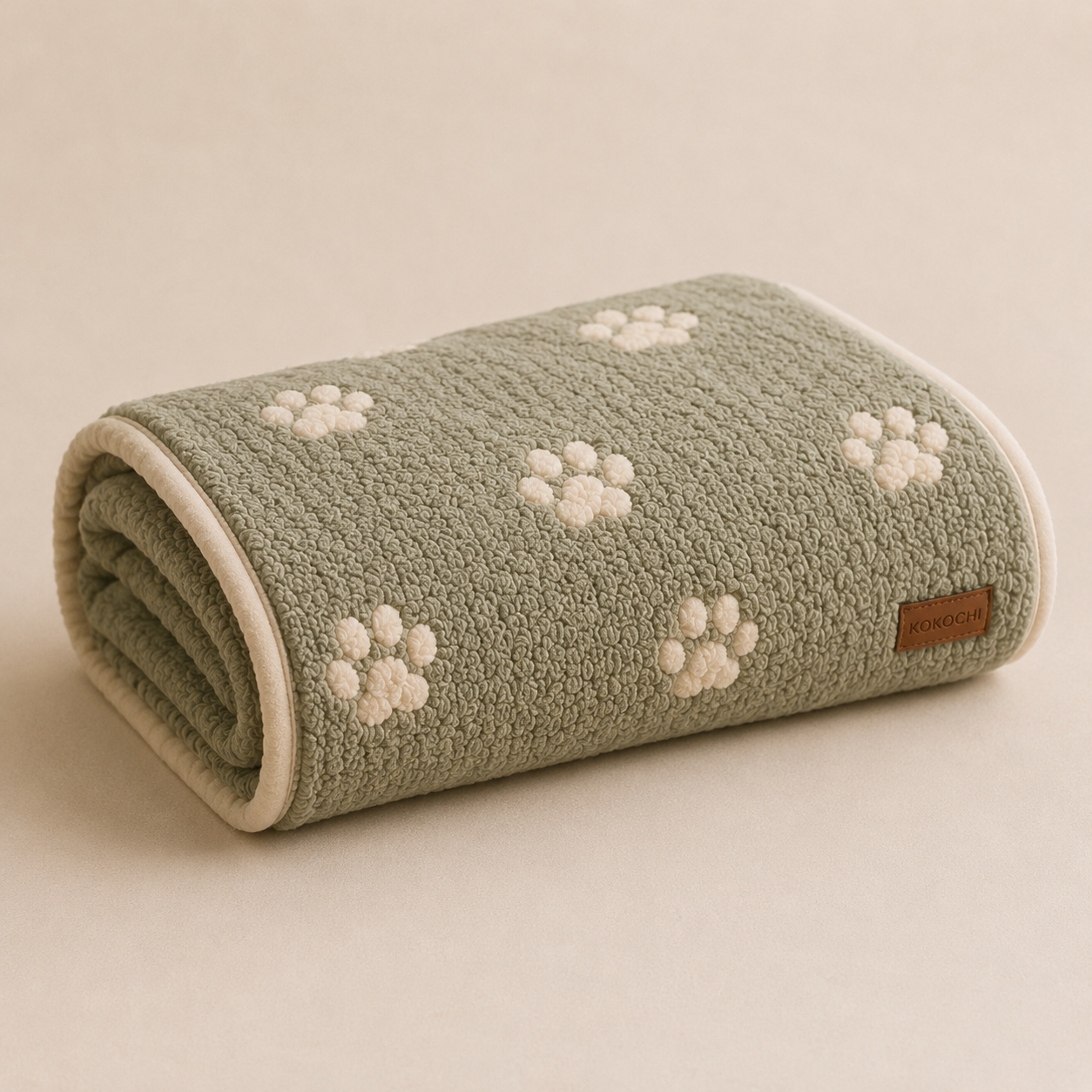 Paw Print Battaniye - Sage