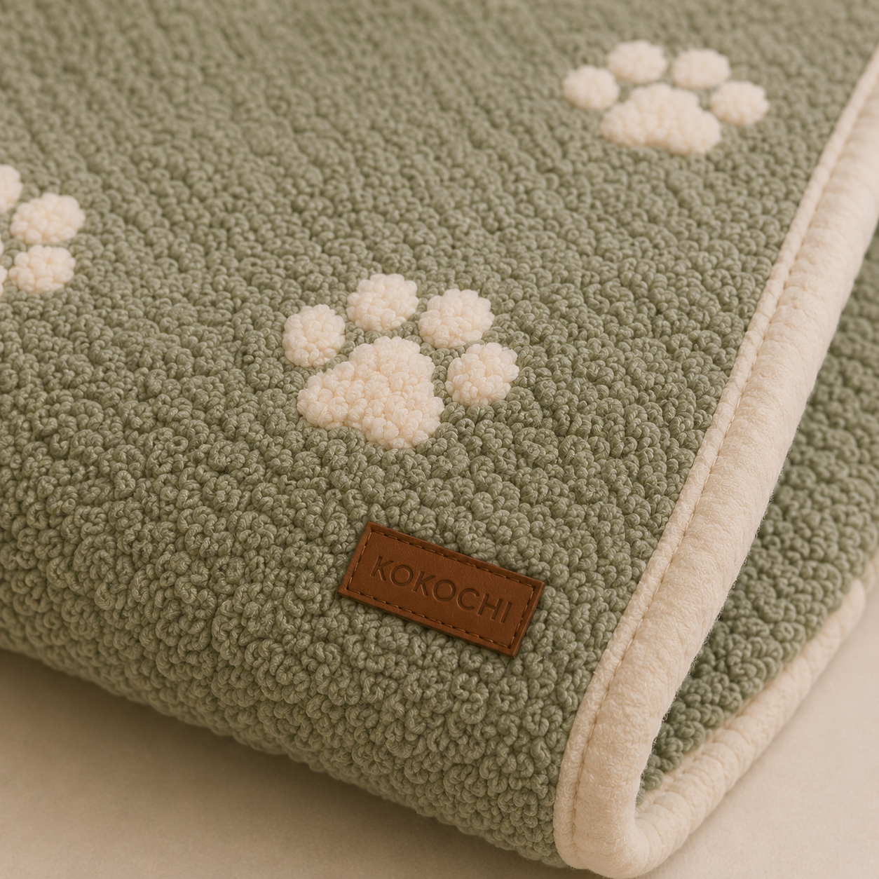 Paw Print Battaniye - Sage